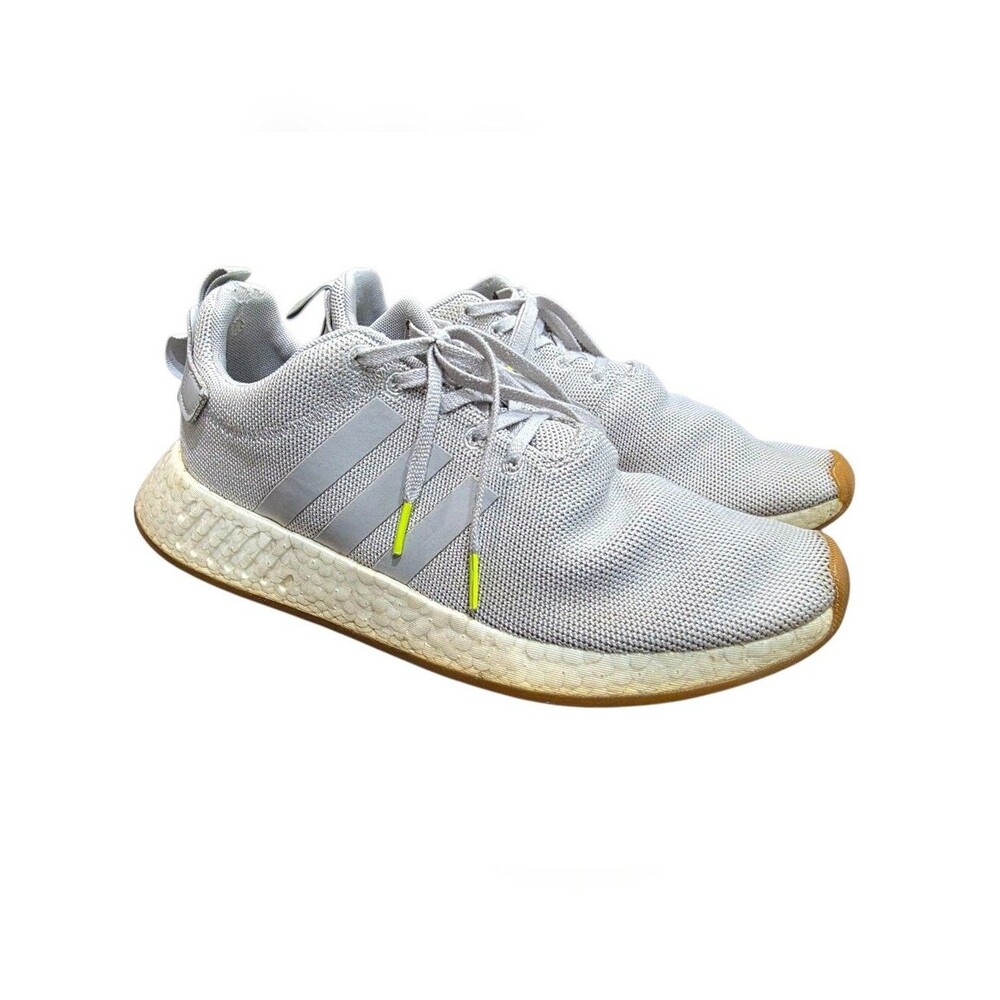 Adidas NMD_R2 'Grey Gum' Women Running Sneakers Light Grey Shoes Size 9.5